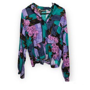 Jinny Jin Y2K Abstract Blouse
